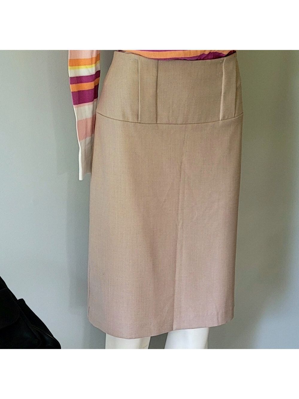Tristan Neutral Color Midi Skirt Size 10